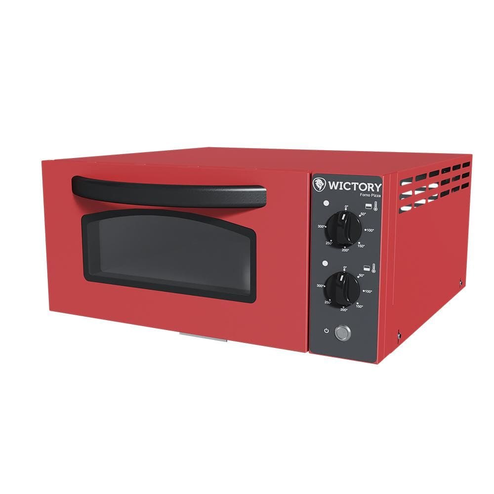 Forno de Pizza Elétrico Wictory Vermelho Fosco 220V P35G