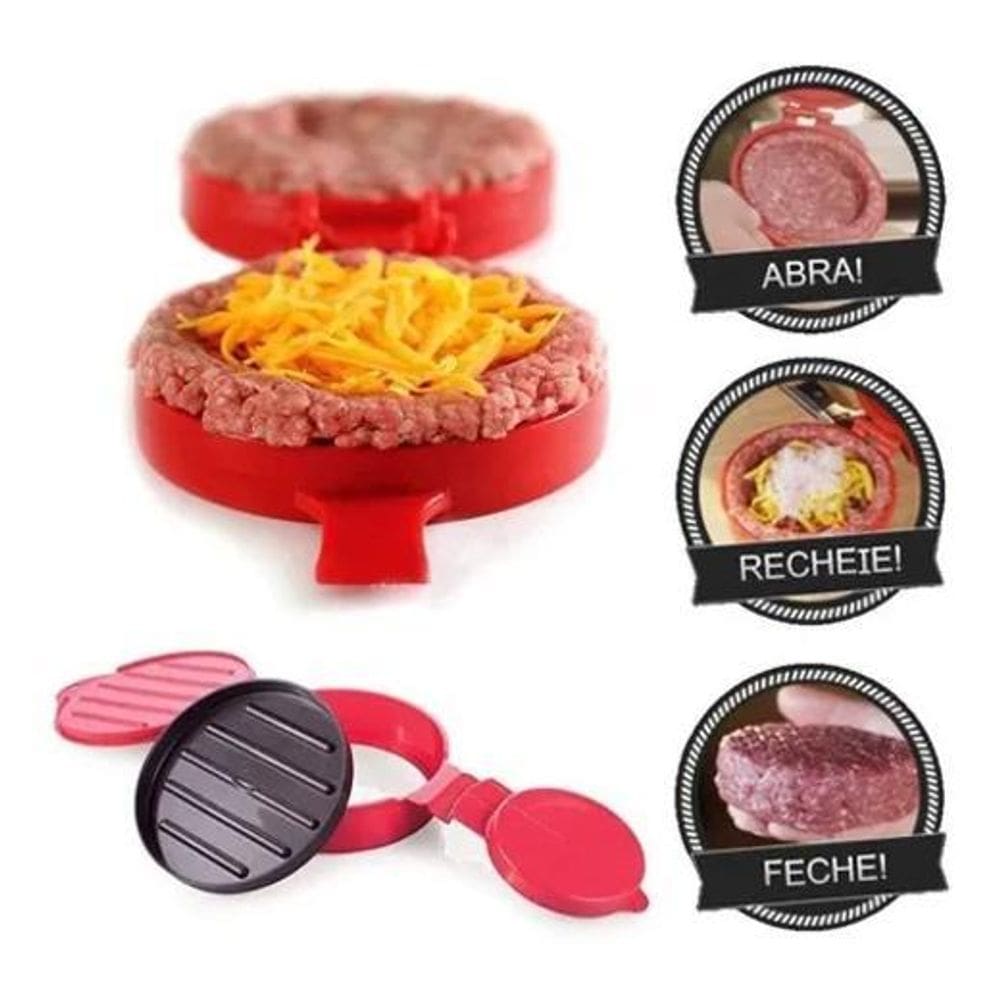 3X Hamburgueria Forma Hambúrguer Artesanal Recheado Caseiro