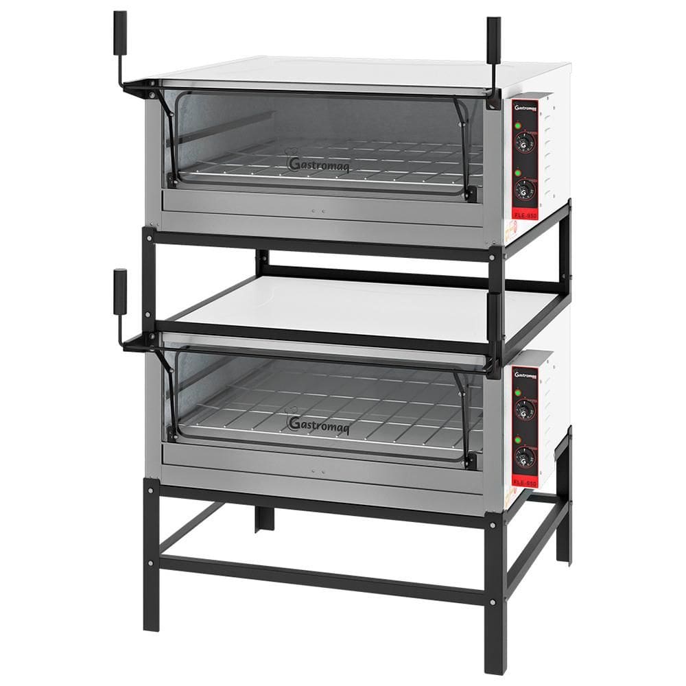 Forno Lastro Elétrico Gastromaq Epóxi Duplo 95cm Porta Guilhotina 127V FLED 950 PG G2