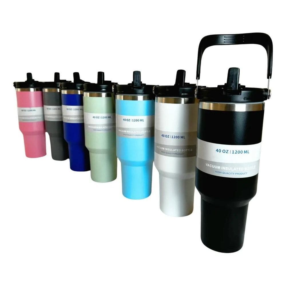 3X Garrafa Termica Copo Inox 1,2L Água Quente Frio Carro Spo