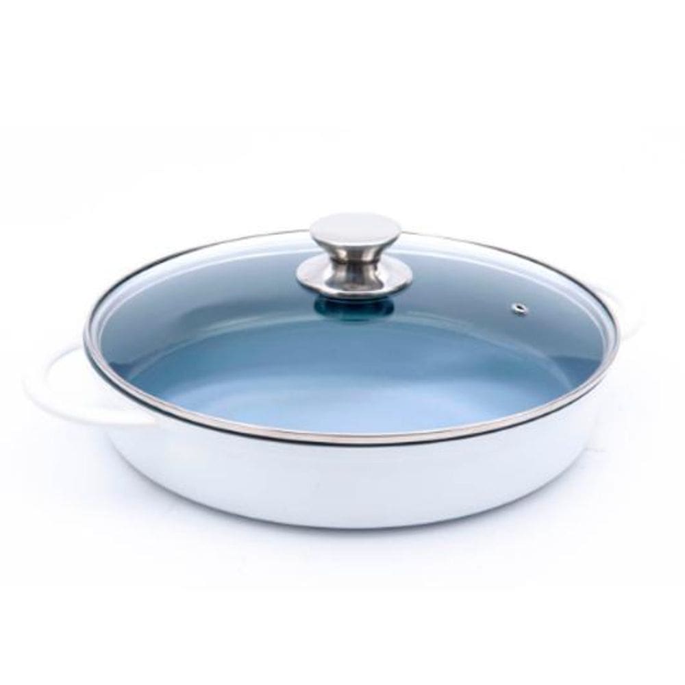 Caçarola Studio Hercules 30Cm Antiaderente Cerâmico Branca