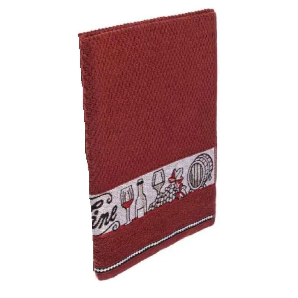 Pano De Prato Jacquard 50X70Cm Bistro Wine Cavhome