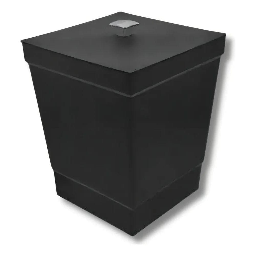 3X Lixeira Para Banheiro Cozinha Linha Black Premium Cesto 6