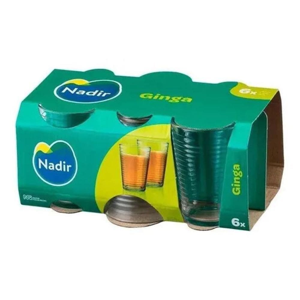 10X Copo Nadir Figueiredo 265Ml Ginga Kit Com 6Unidades