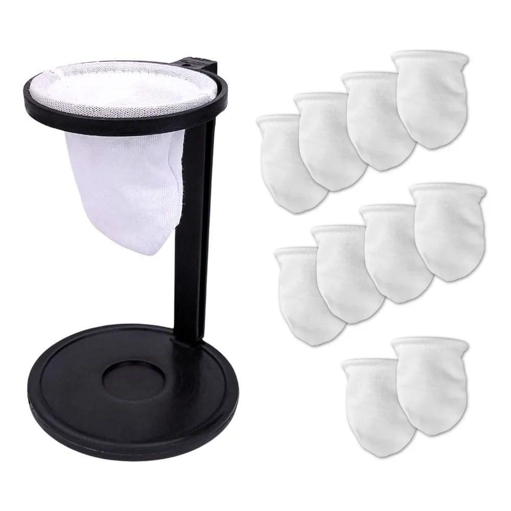 Mini Coador De Café De Pano Individual Com 10 Refis Extras