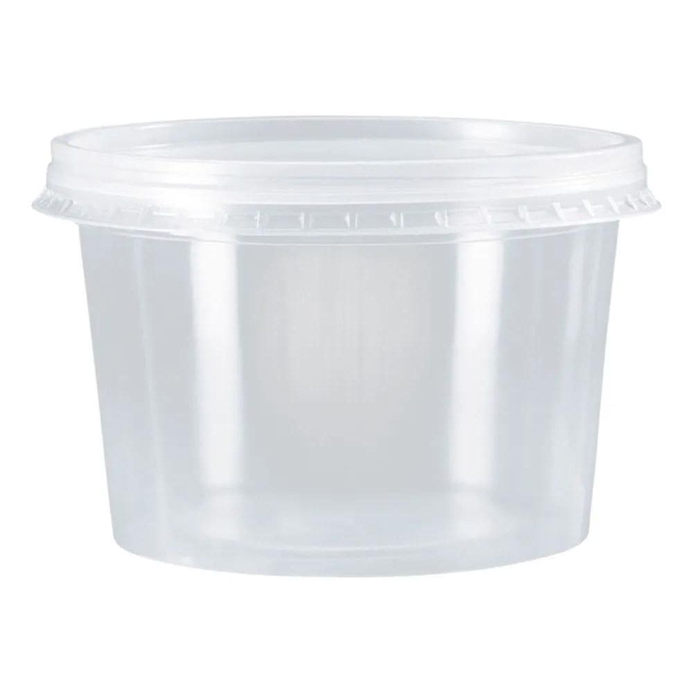 10X Pote Para Bolo 200Ml Freezer Microondas Com Tampa 72 Uni