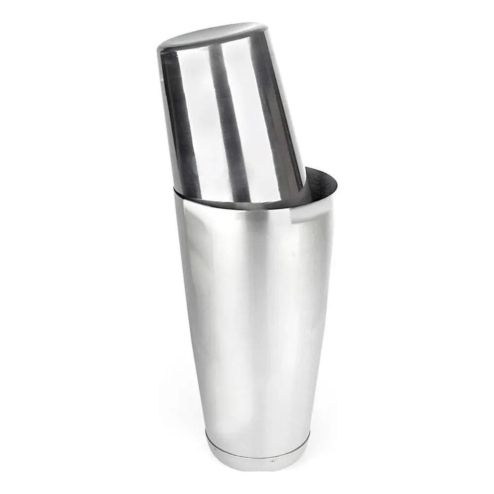 3X Kit Coqueteleira Boston 820 Ml Inox Com Peso