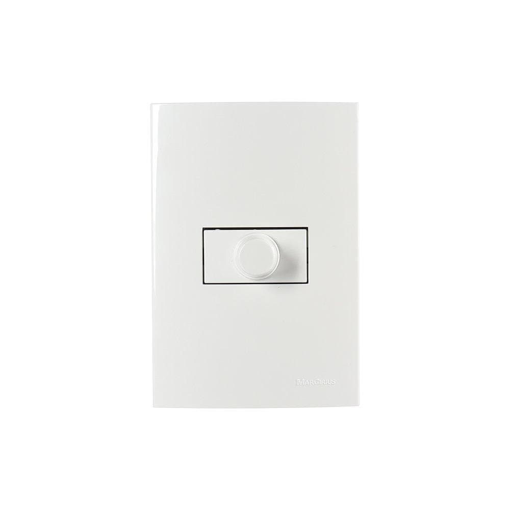 Variador Luz/Velocidade Margirius Sleek Com Placa 4X2 Branca
