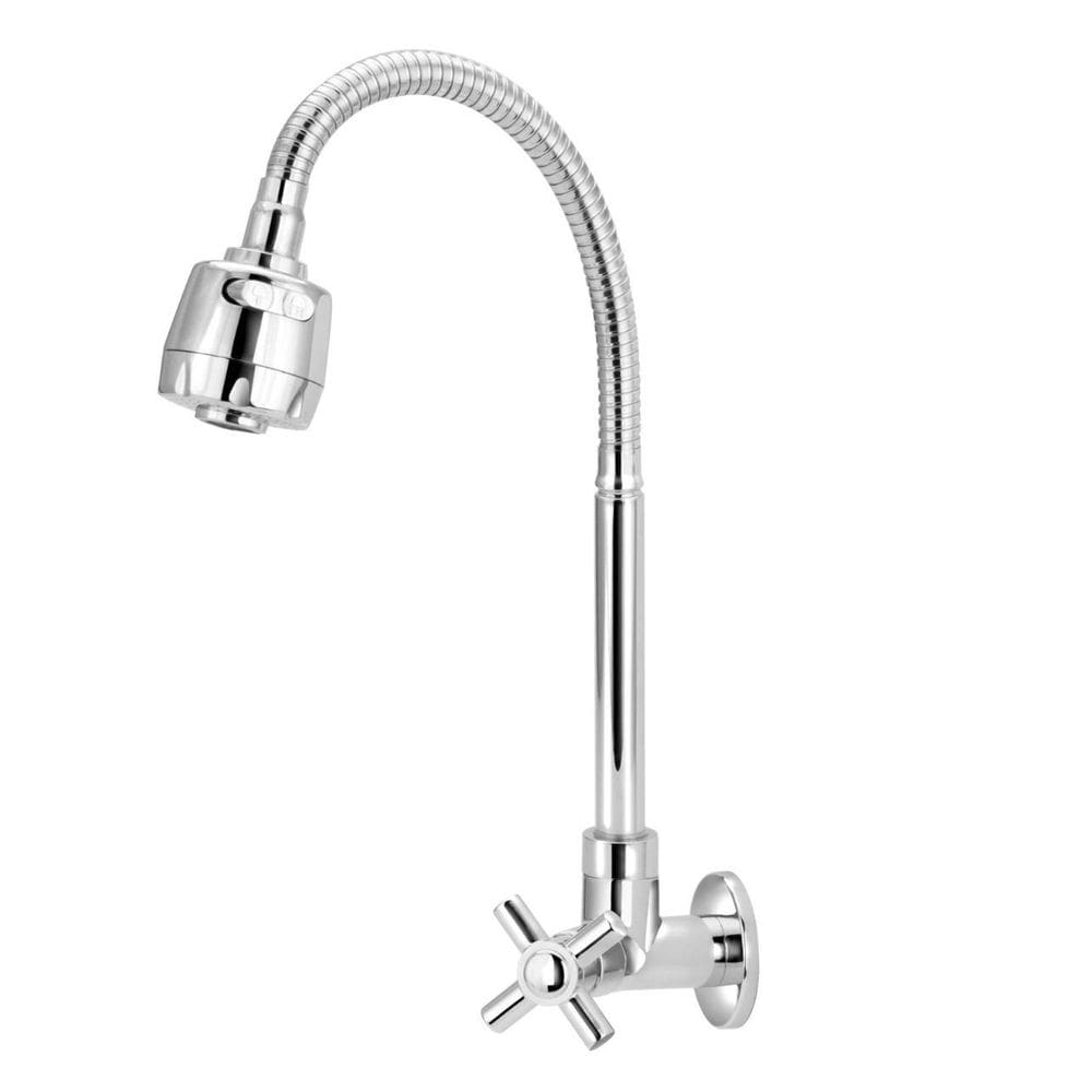 Torneira Cozinha Abs Parede Tubo Gourmet Flexível 1/4V