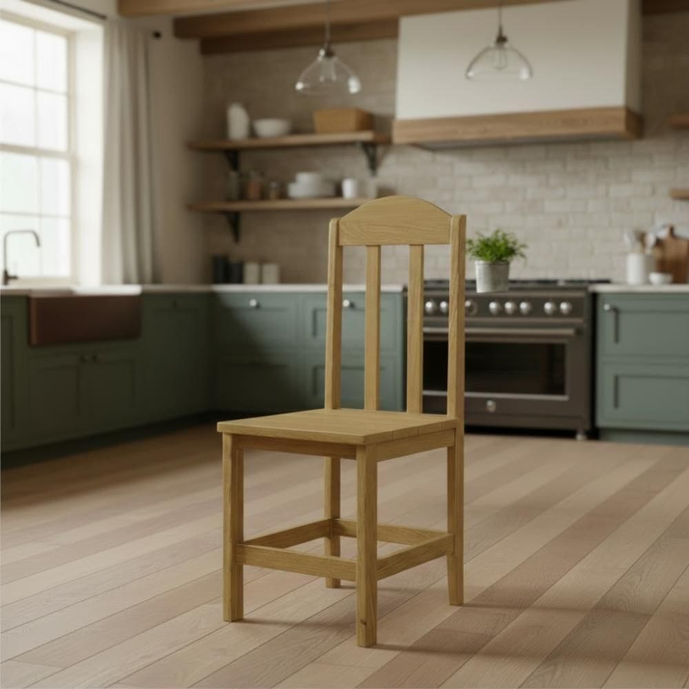 Kit Com 2 Cadeiras De Jantar Madeira Maciça Safira - Nogueira Sem Estofado