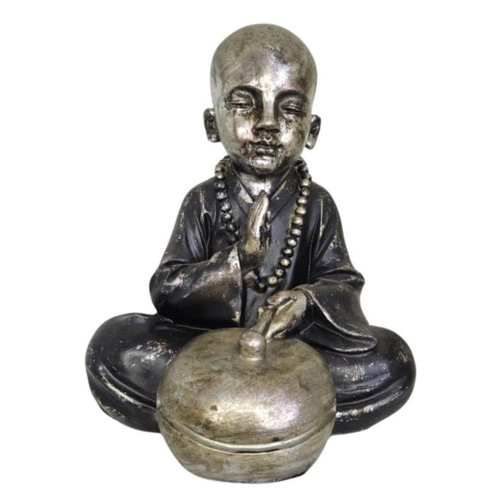 Escultura Buda Hindu Tailandês 22 Cm Presente Decoração