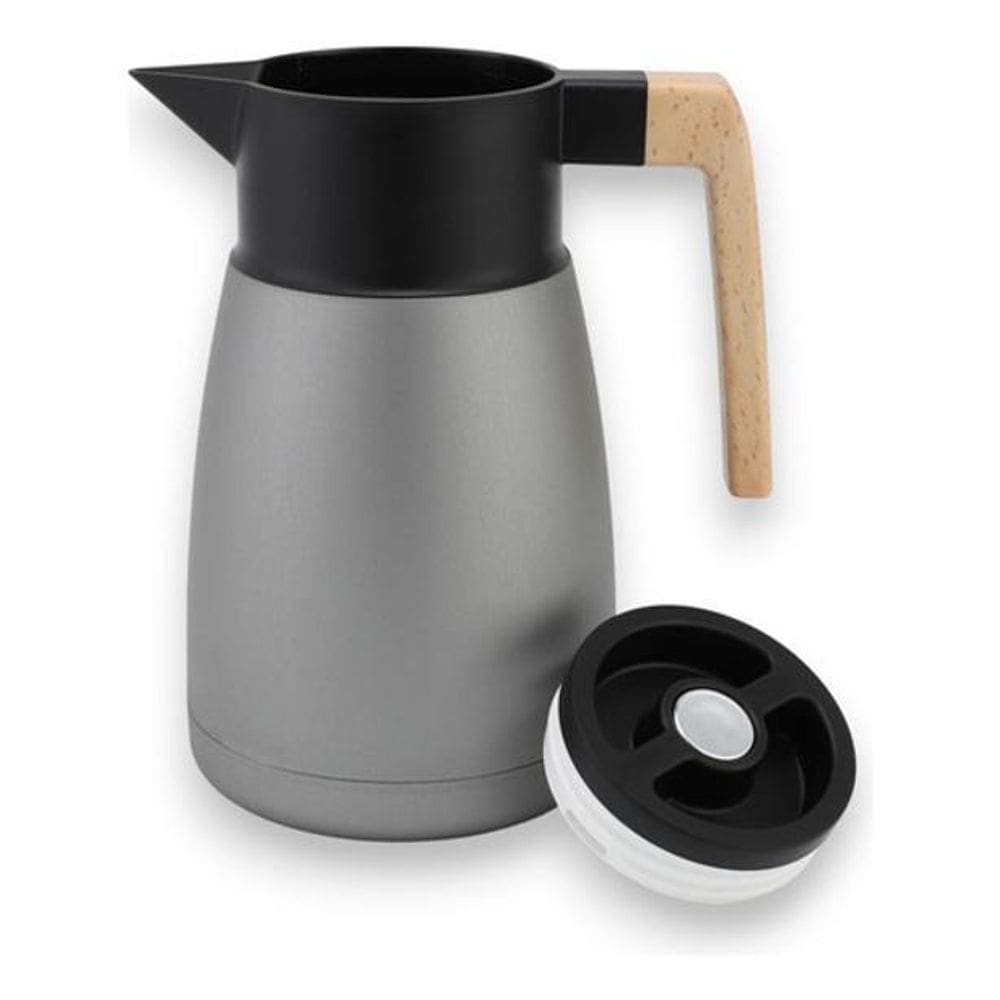 Garrafa Térmica Parede Dupla 1 Litro Frio E Quente - Cinza