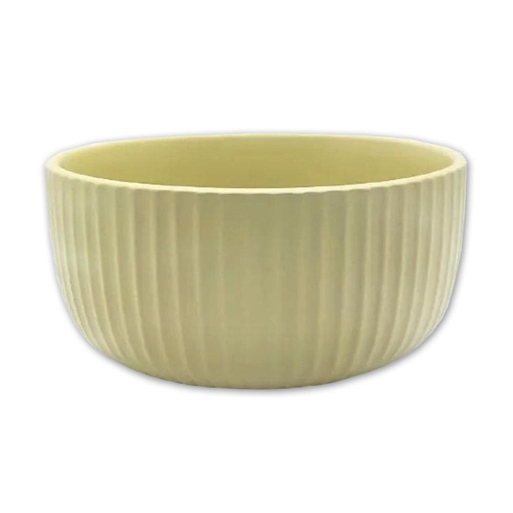 Bowl Tigela Cumbuca De Cerâmica Bege 12Cm Salada Fruta