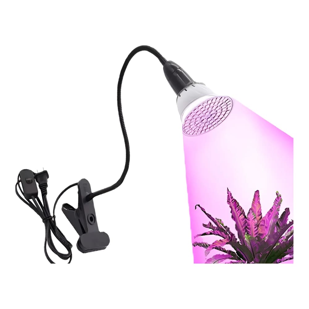 Luminária De Cultivo 9w Preto Flexível Luz Led Para Plantas