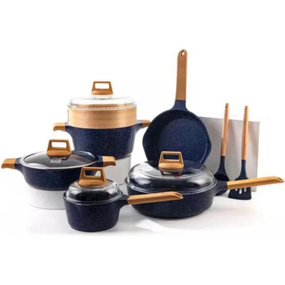 Jogo Panelas Indução Cerâmica - My Grace Cooking 13Pçs