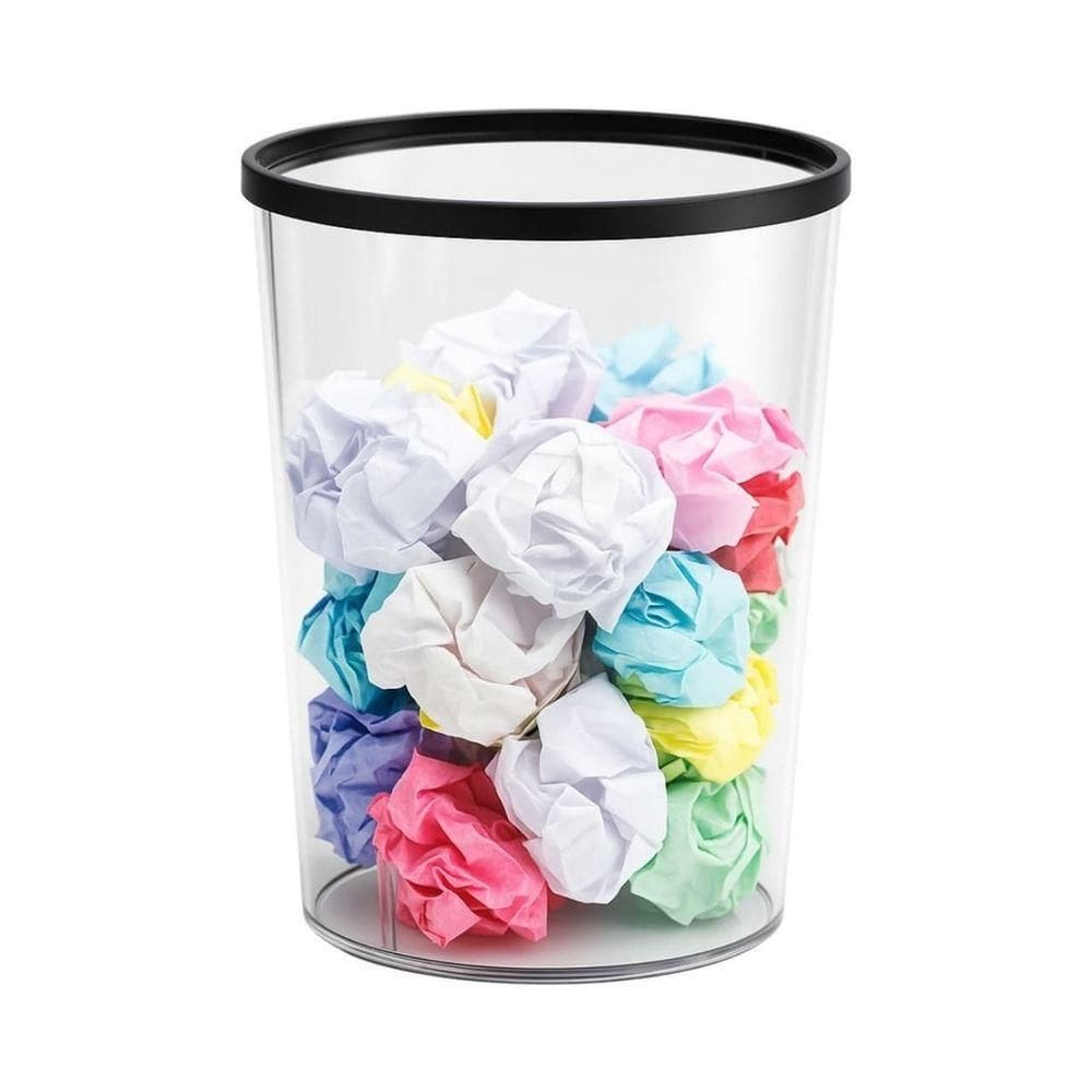 Lixeira Redonda Com Anel De Pressão 10 Litros