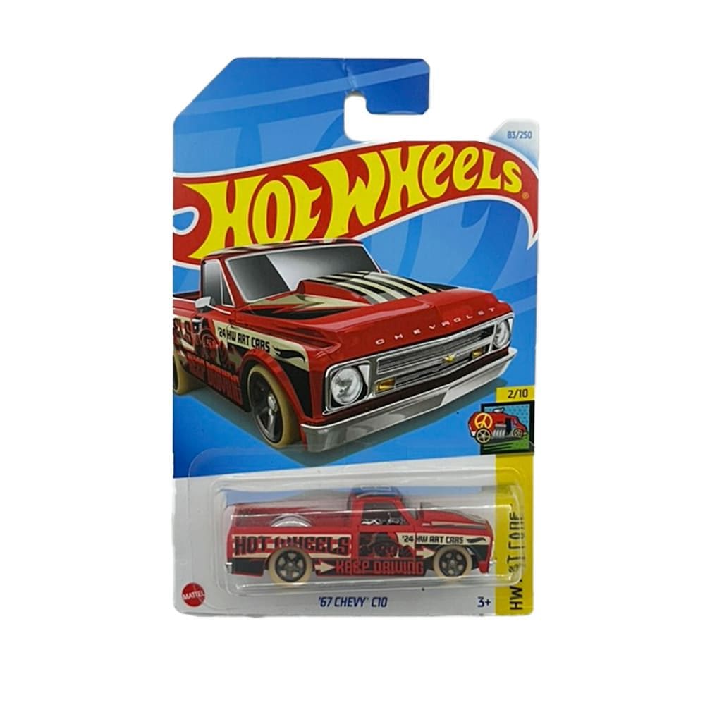 Miniatura Carro 67 Chevy C10 1:64 Hot Wheels