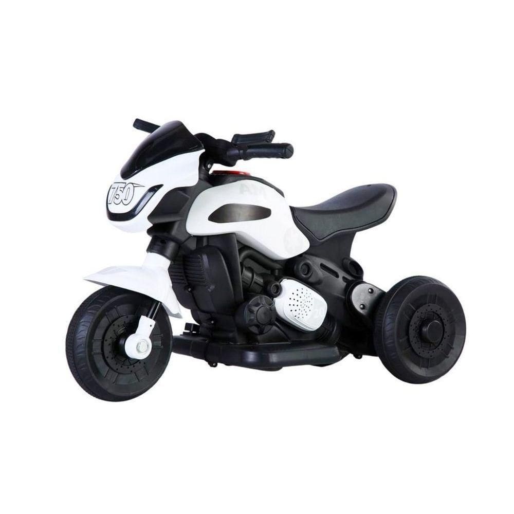 Mini Moto Elétrica Infantil 6v Som E Música Branca Cor Branco Voltagem Do Carregador 110v-220v
