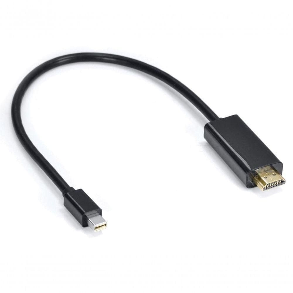 Cabo Adaptador/conversor Mini Displayport Macho Para Hdmi Macho 30 Cm