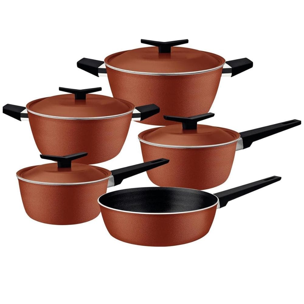 Jogo De Panelas Alum 5Pçs Spezia Tramontina 28399330