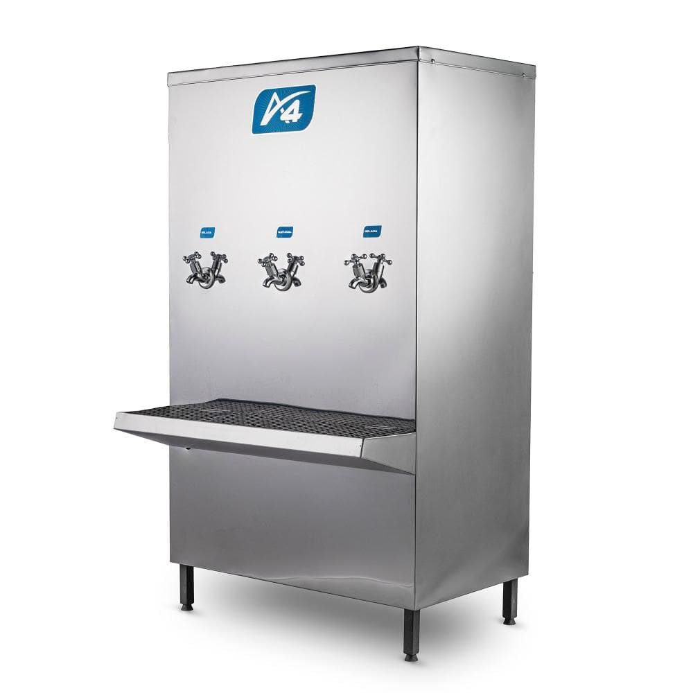 Bebedouro Industrial 100L A4 Inox 2 Geladas 1 Natural 110V
