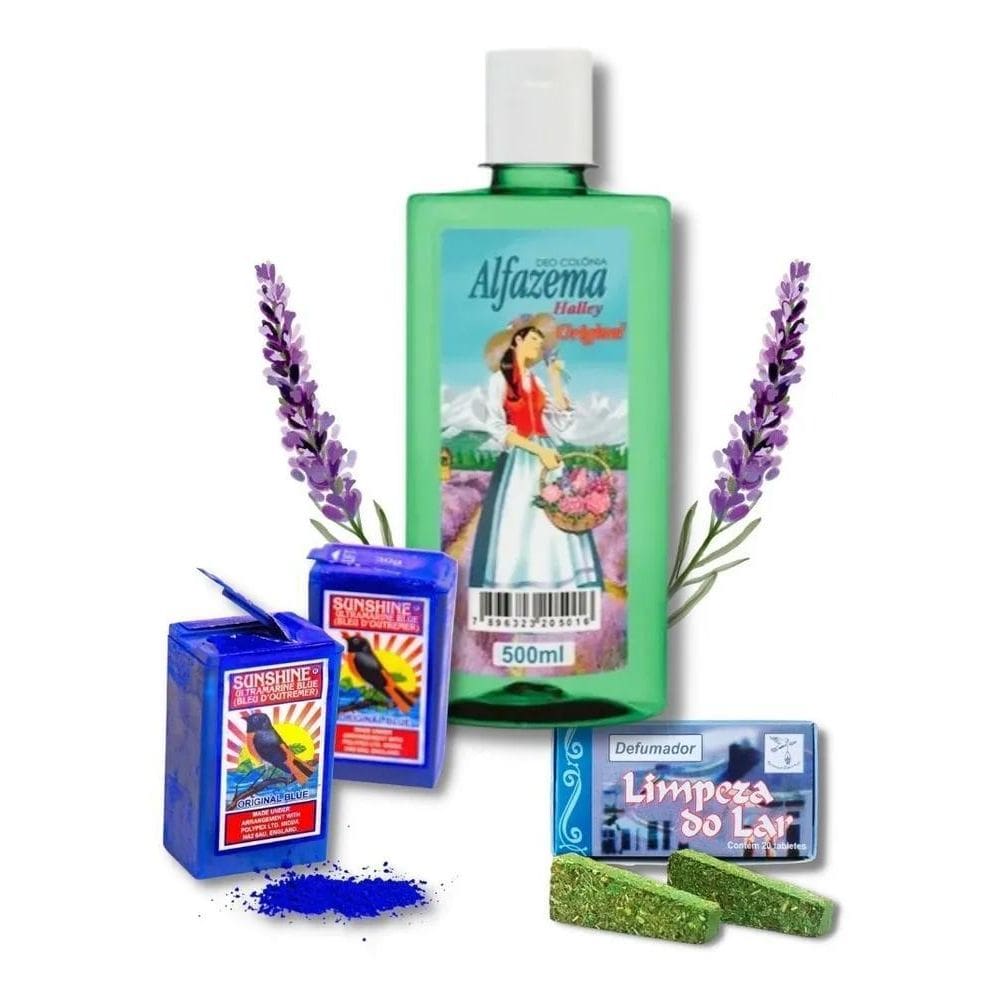 3X 2 Oagi Anil Em Pó, Defumador Limpeza Do Lar, Alfazema 500