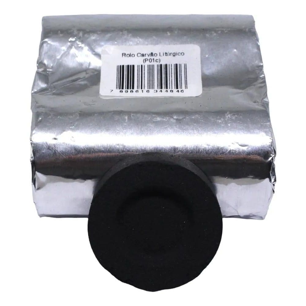 Carvão Para Defumação Incenso Litúrgico Rolo Com 10 Pastilhas