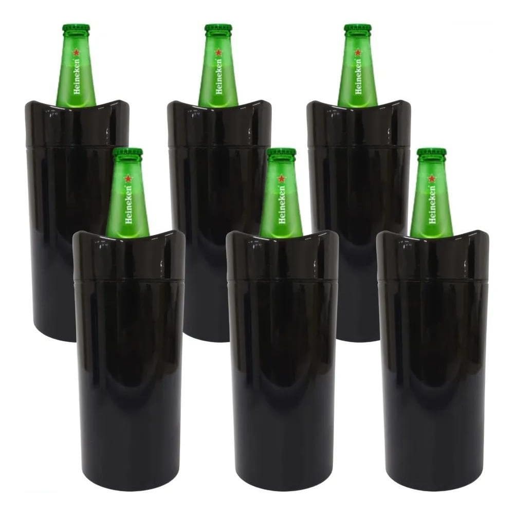 3X Porta Garrafa Térmico Camisinha Para Cerveja 600Ml Kit 6U