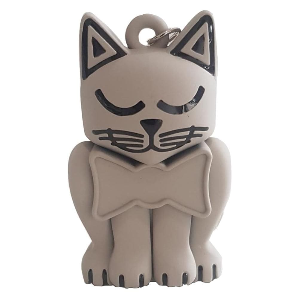 Chaveiro Chavecat Bege Emborrachado de Lembrança Pet Memory