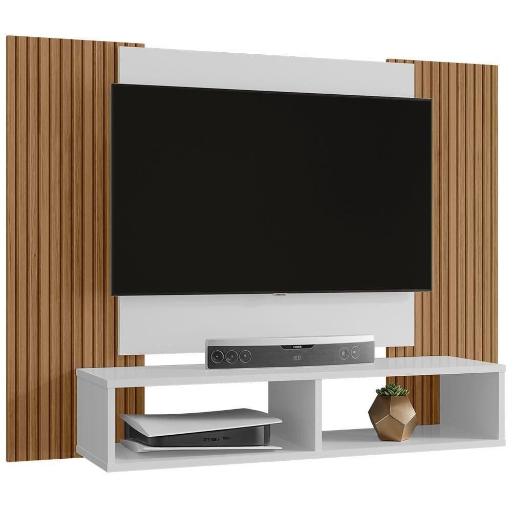 Painel Suspenso 48 Pol 120 Cm Navi Branco Ripado Bechara Branco Ripado