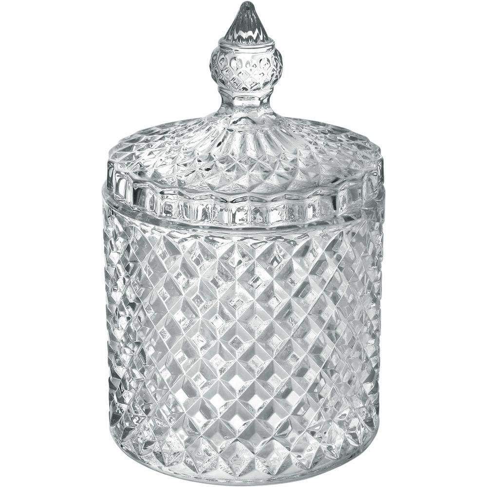 Potiche Bomboniere Baleiro Redondo Home&co Tampa Eco Crystal