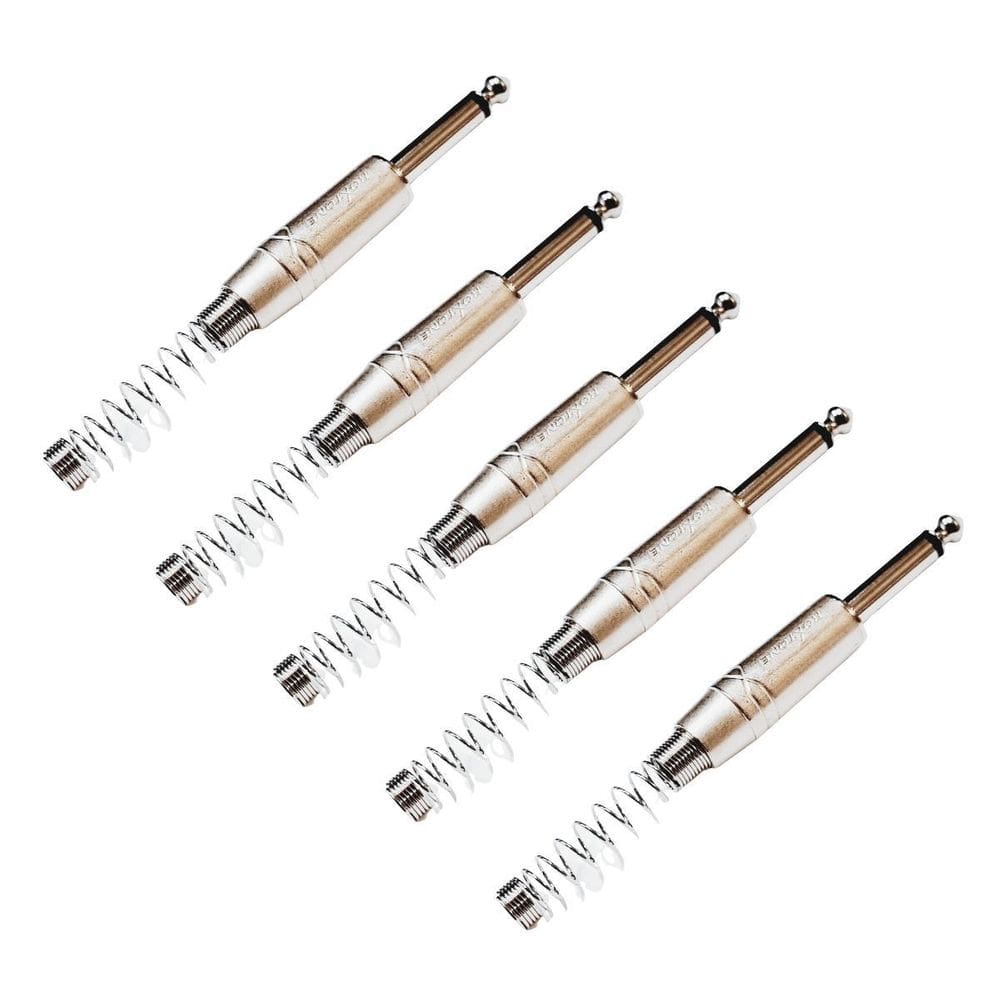 Kit 5 Plug P10 Macho Mono Com Mola Roxtone