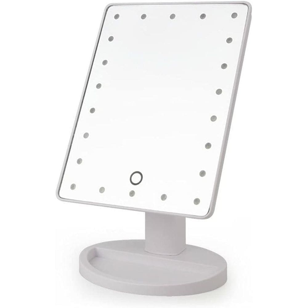 Espelho De Maquiagem Com 16 Leds Usb Botão Touch