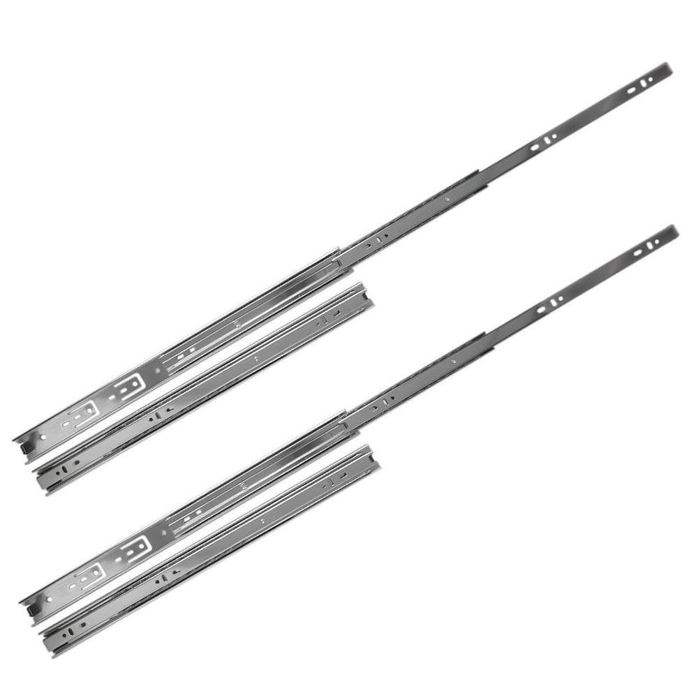 Kit 4 Corrediça Telescópica 450Mm X 35Mm 35Kg Gaveta 2 Pares