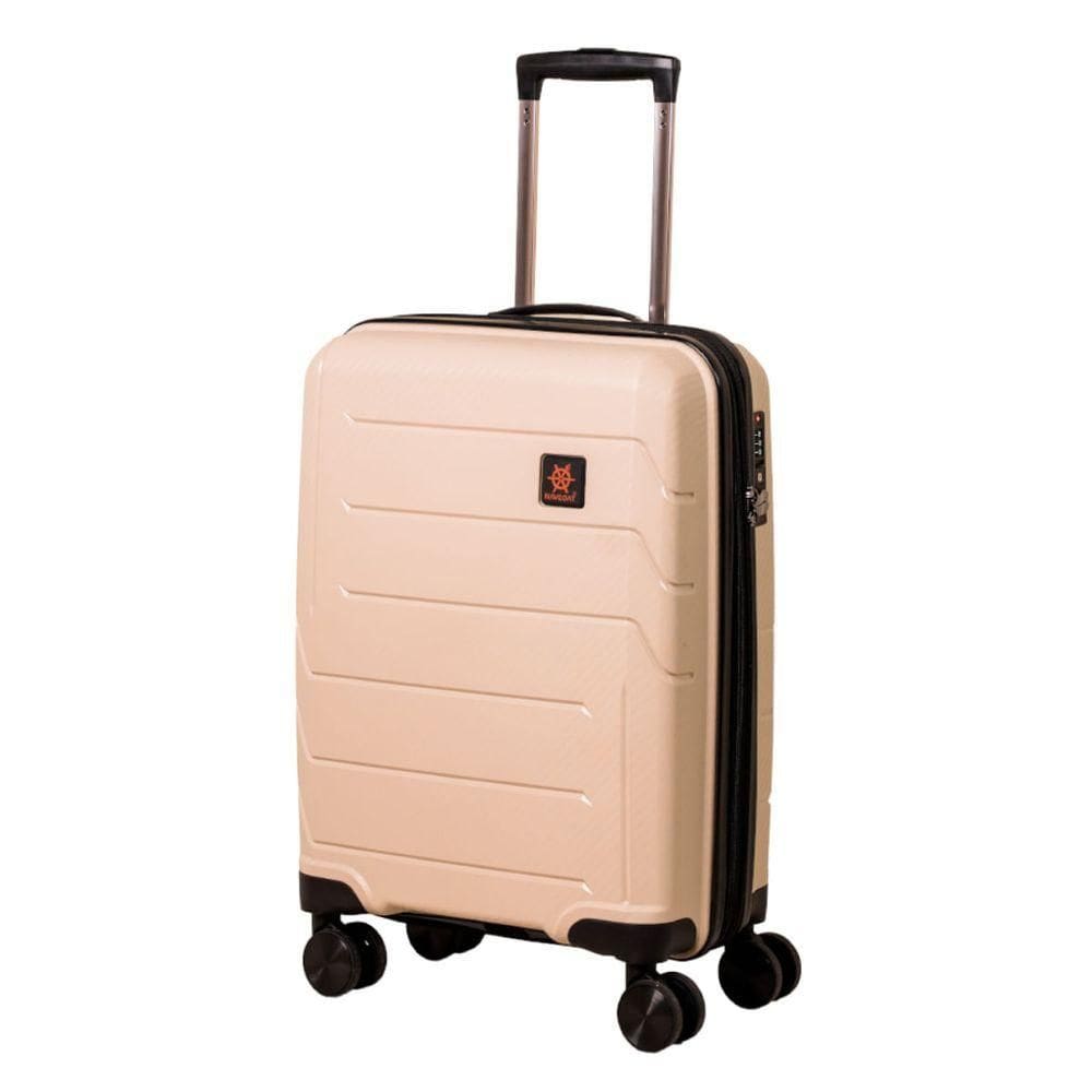 Mala Pequena De Bordo Navegat Expansível Areia Rodas Duplas Cadeado Tsa Polipropileno