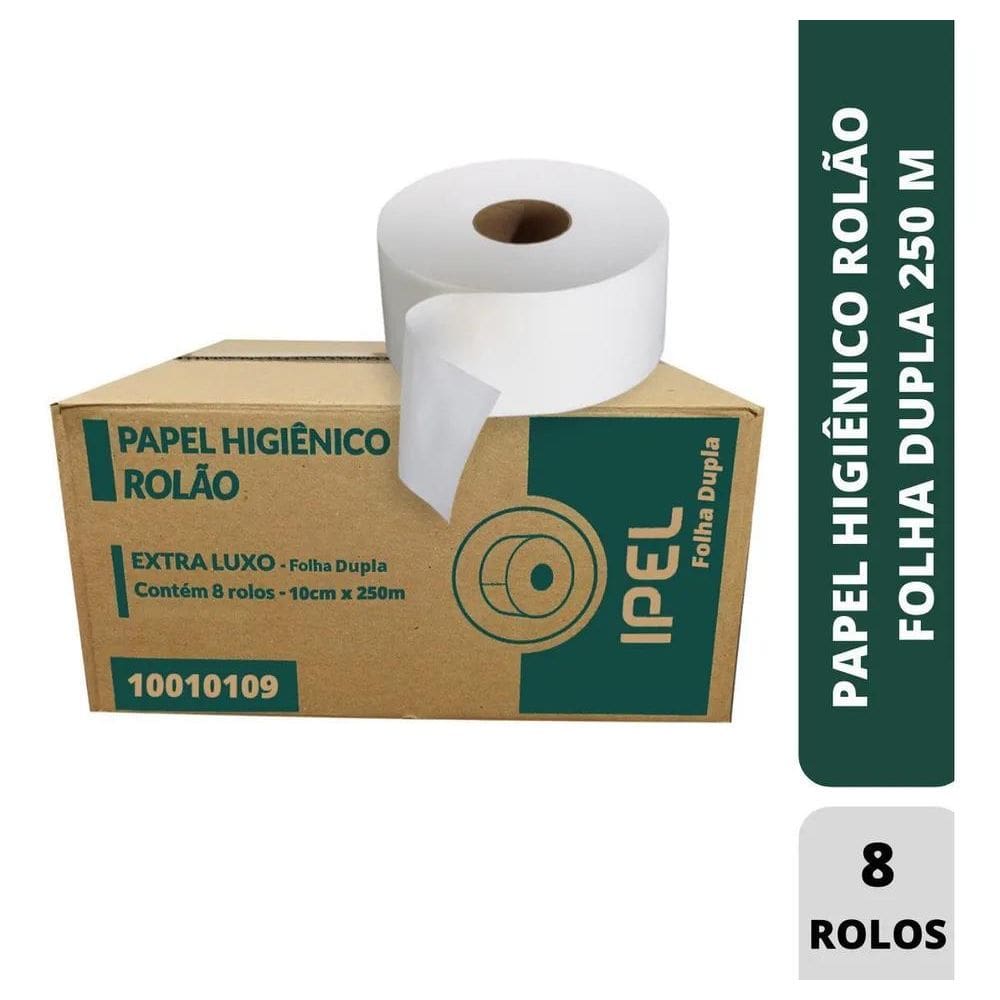 2X Folha Dupla 100% Celulose Papel Higiênico Empresa Com 8 R