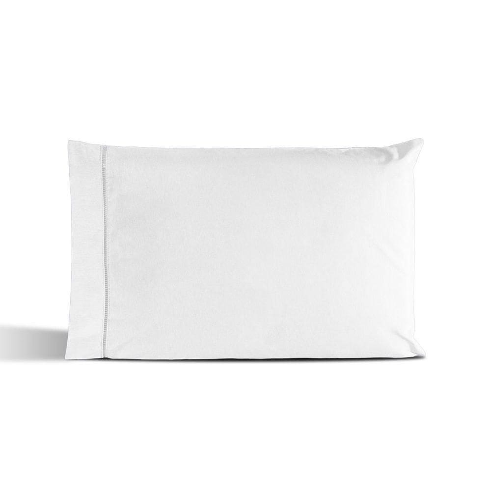 Fronha Avulsa Percal 180 Fios Ponto Palito Dream 60% Algodão 40% Poliéster - Branco