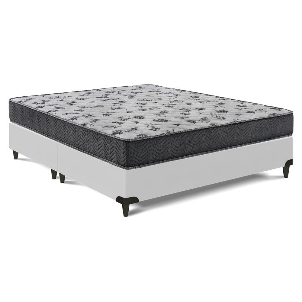 Cama Box e Colchão Iso 100 D33 - Queen (158x198)- Ortobom