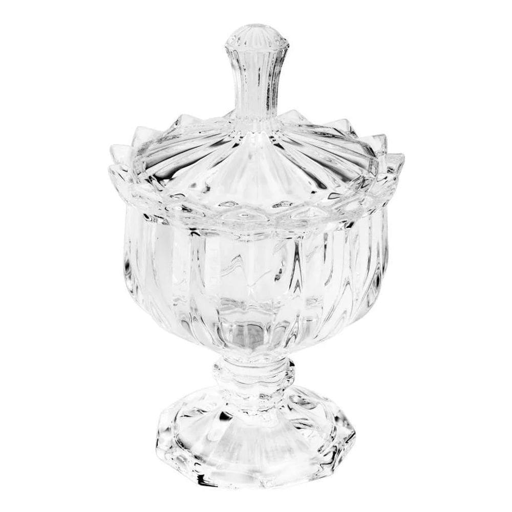 2X Potiche Decorativo De Cristal Mali 9,5X14,5Cm Lyor 7038 C