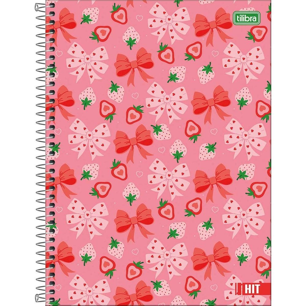 Caderno Espiral (GRANDE) 1 Matéria Hit Fem/Masc 80 Folhas Universitário Capa Dura - Tilibra