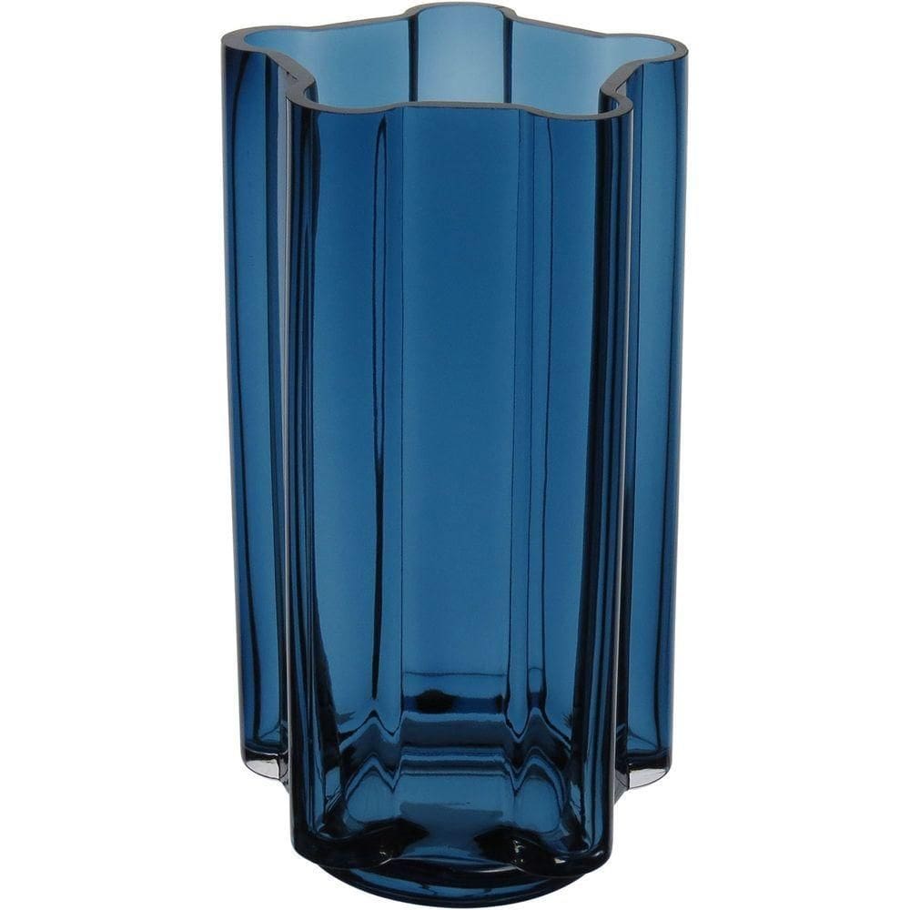 Vaso Decorativo Enfeite Casa Planta Home&co Vidro 23x12 Azul