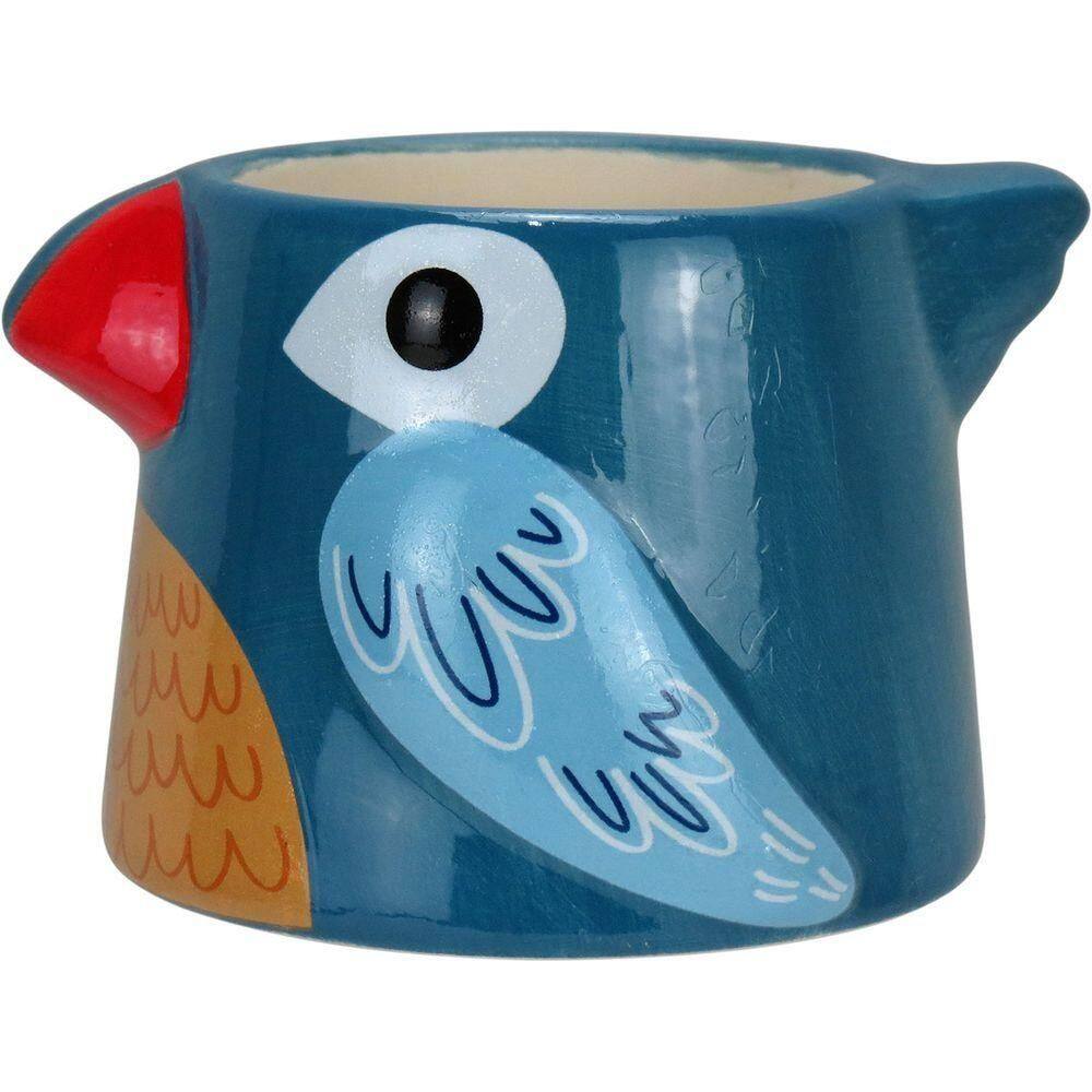 Cachepô Vaso Decorativo Home&co Cerâmica 7x9x10cm Azul