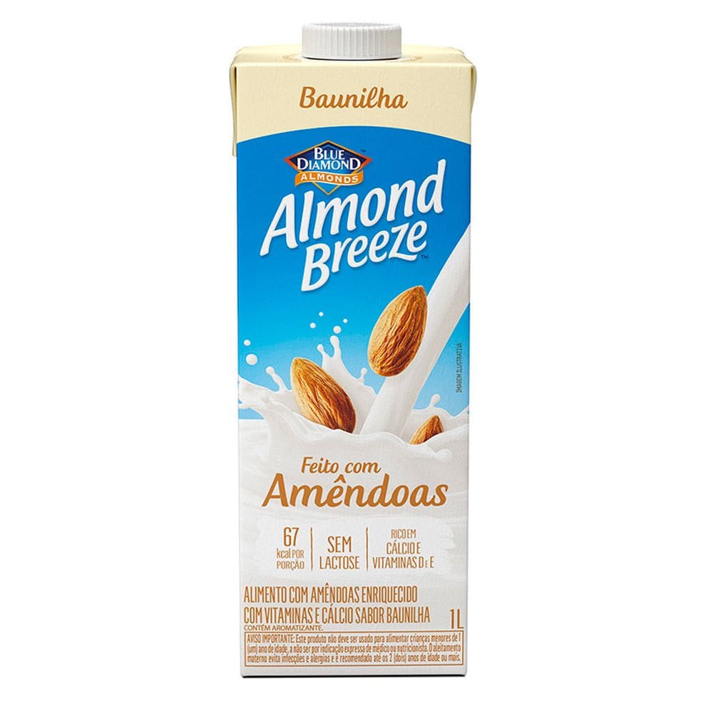 Bebida de Amêndoa Blue Diamond Almond Breeze Caixa 1L