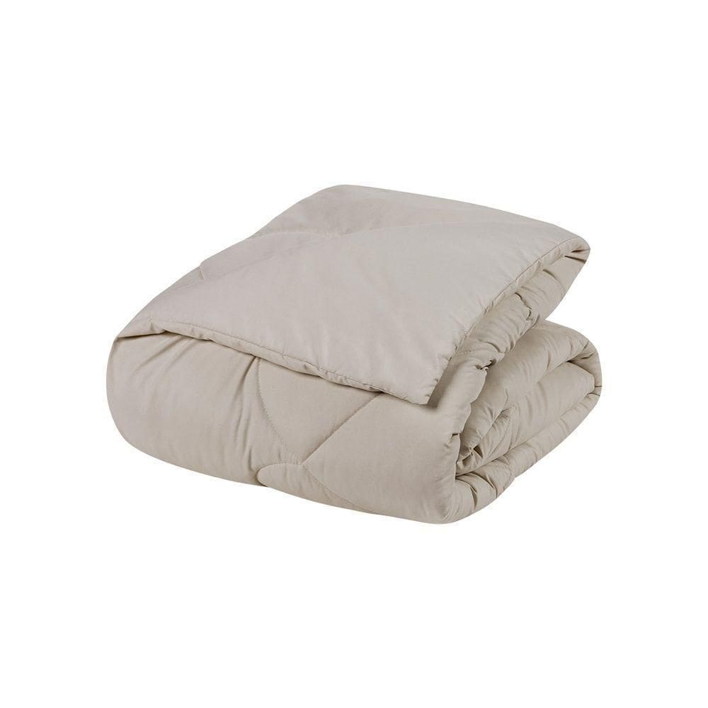 Edredom 1 Peça Solteiro Percal 200 Fios Unique 100% Poliéster - Avelã