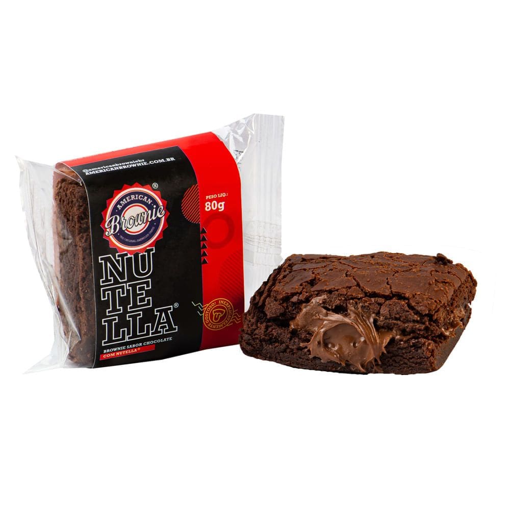 Brownie American Sabor Chocolate com Nutella 80g