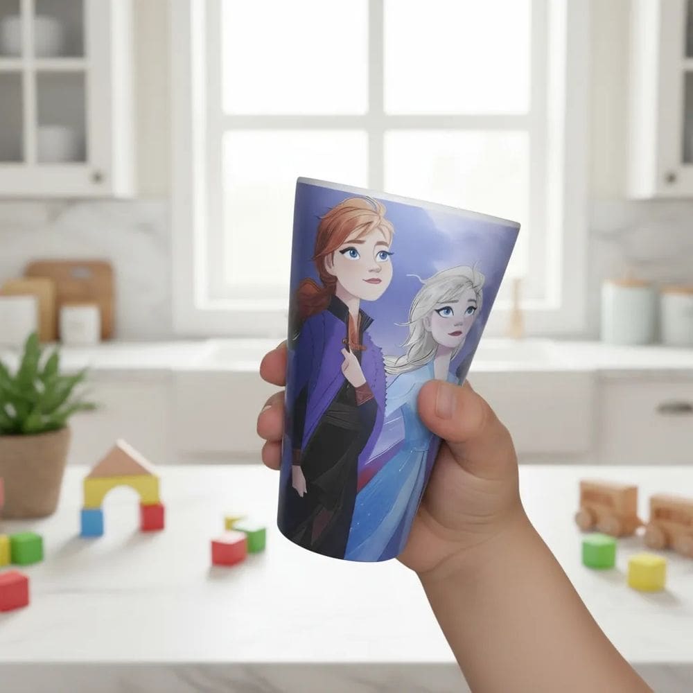 Copo Infantil Frozen Em Melanina 440 Ml