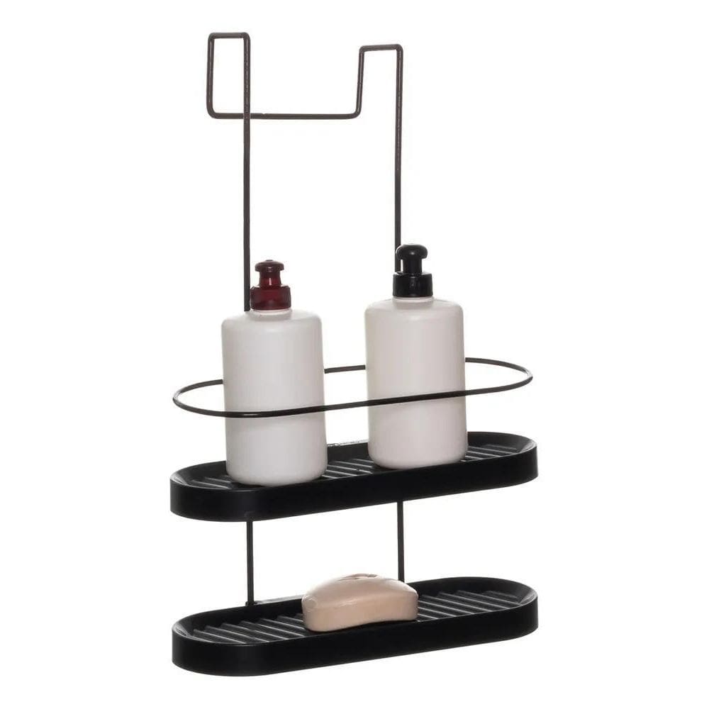 3X Prateleira Dupla Suporte Shampoo Para Box Banheiro Aramad