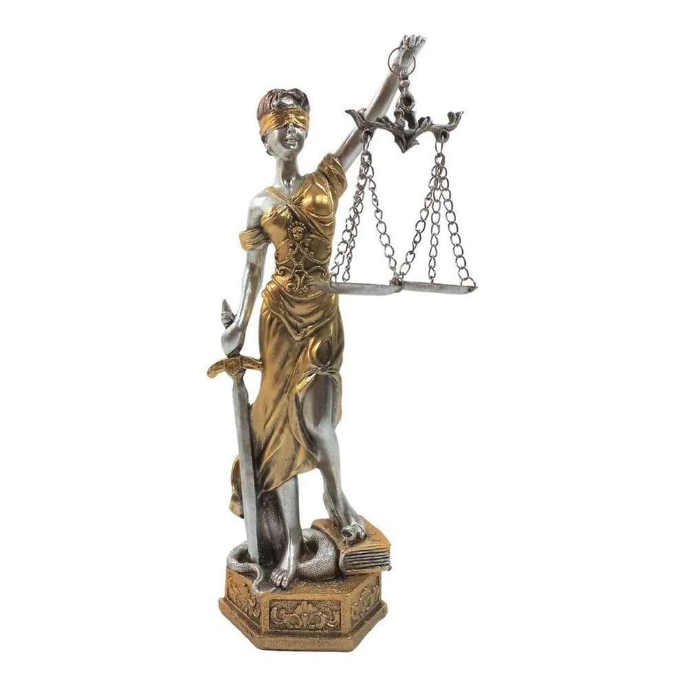 10X Presente Formatura Direito Estátua Thêmis Deusa Da Just