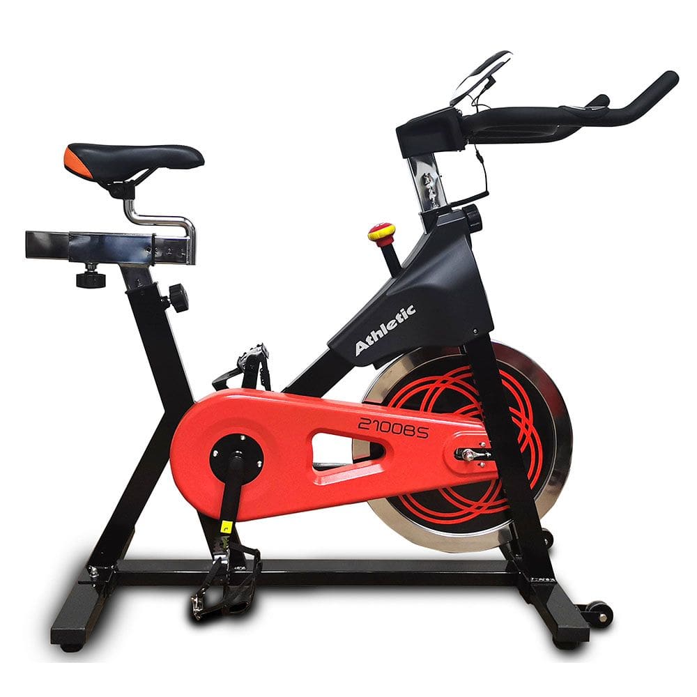 Bicicleta Spinning Athletic Advanced 2100BS: Volante 18kg, 125kg Suportados Treino de Alta Intensidade em Casa