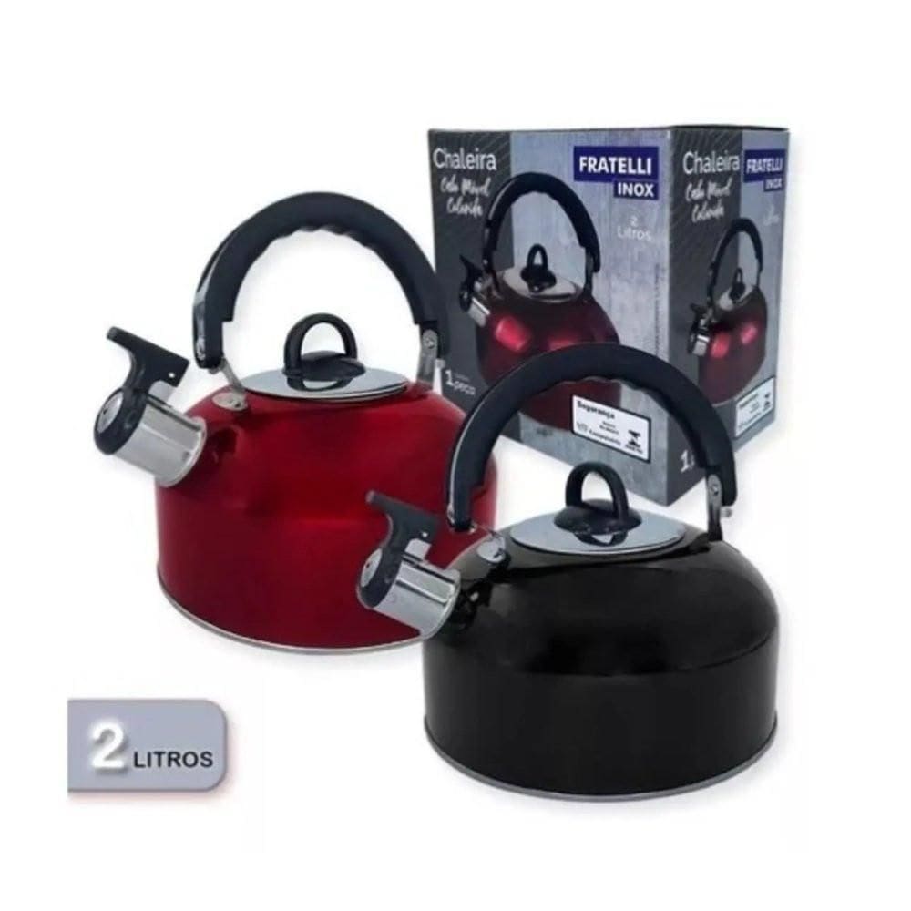Chaleira Com Apito Cabo Móvel - 2 Litros